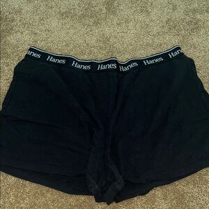Hanes Classic Black Womens Boxer Shorts